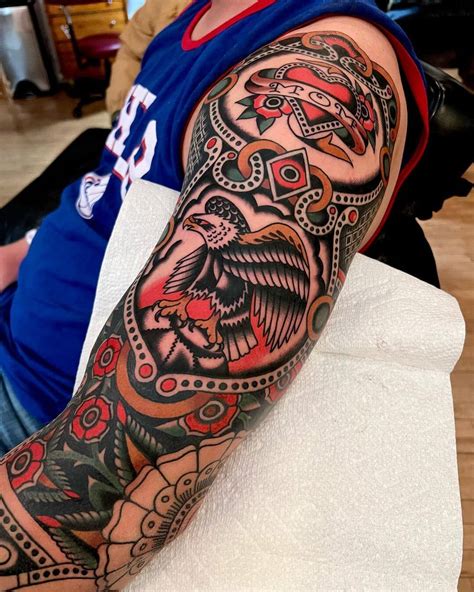 american tattoo sleeve